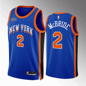 Miles McBride #2 – New York Knicks 2023–24 City Edition Jersey (Blue)