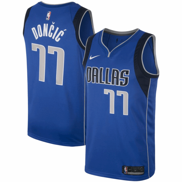 Luka Dončić #77 – Dallas Mavericks Nike Swingman Jersey – Icon Edition (Royal Blue)