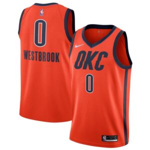 Russell Westbrook Oklahoma City Thunder Nike 2018/19 Swingman Jersey Orange – Earned Edition