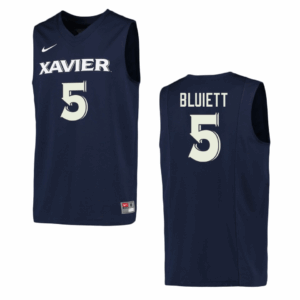 Trevon Bluiett #5 – Xavier Musketeers College Basketball Jersey (Navy)