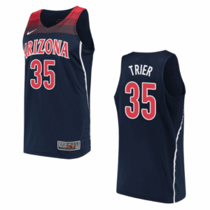 Arizona Wildcats #35 Allonzo Trier College Basketball Jersey – Navy