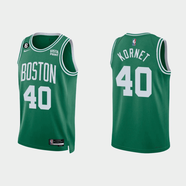 Boston Celtics #40 Luke Kornet – 2022–23 Icon Edition Jersey (Kelly Green)