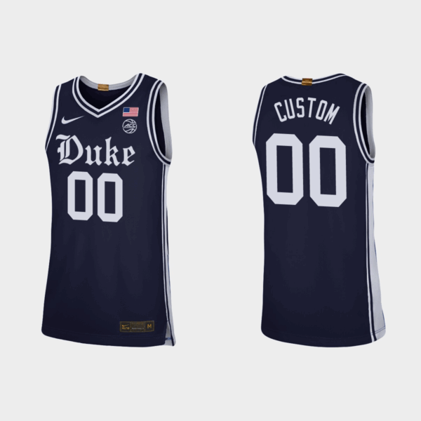 Men’s Duke Blue Devils #00 Custom