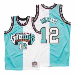 Ja Morant #12 – Memphis Grizzlies Men’s Split Vintage Jersey (Throwback Edition)