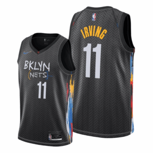 Kyrie Irving #11 – Brooklyn Nets 2020–21 City Edition Jersey – “Basquiat” Black Edition