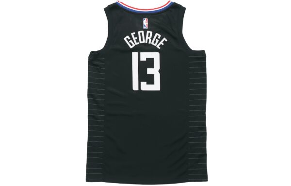 Air Jordan NBA SW Fan Edition Los Angeles Clippers Jersey 2020-21 Season George No. 13 Black CV9480-012 | ICNY SPORT - Image 2