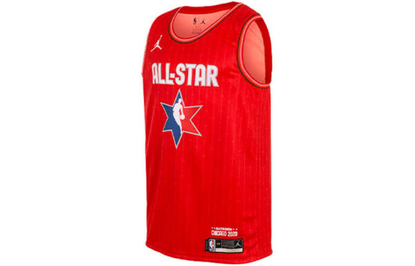 Men's Air Jordan NBA Sports Basketball 20 All-Star Curry 30 Red Jersey CJ1063-658 | ICNY SPORT - Image 2