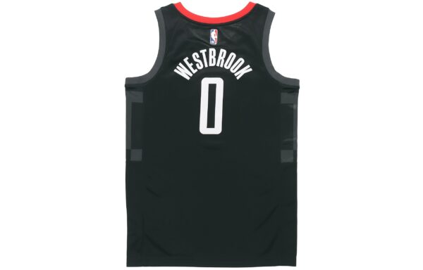 Air Jordan NBA Basketball Sports Jersey SW Fan Edition 20-21 Season Rockets Version Westbrook 0 Black CV9478-010 | ICNY SPORT - Image 2