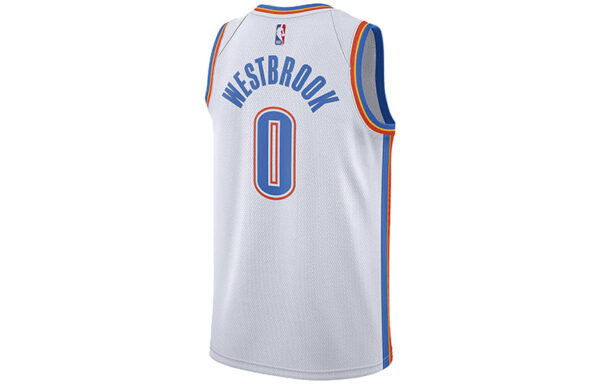 Nike NBA SW 19-20 Russell Westbrook Thunder Association Edition Swingman Jersey White AV4953-100 | ICNY SPORT - Image 2