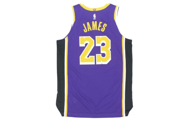 Air Jordan NBA Basketball Game Jersey AU Player Edition Los Angeles Lakers LeBron James No. 23 Purple CV8856-511 | ICNY SPORT - Image 2