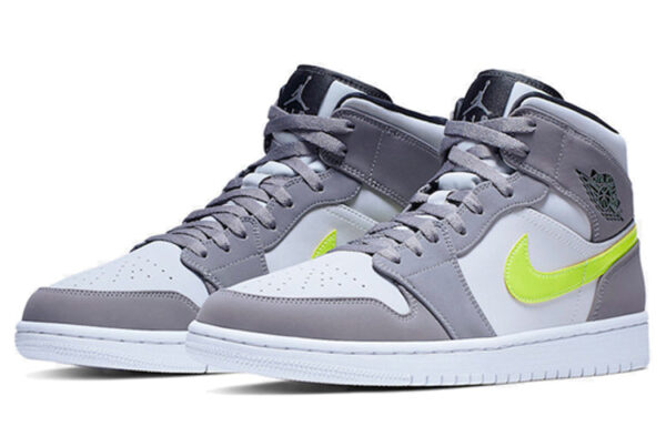 Air Jordan 1 Mid 'Gunsmoke Volt' 554724-072 | ICNY SPORT - Image 2