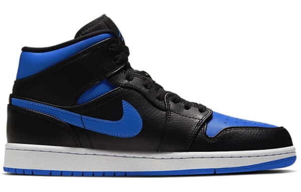 Air Jordan 1 Mid 'Black Hyper Royal' 554724-068 | ICNY SPORT - Image 2