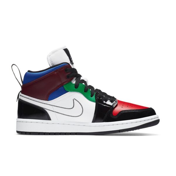 (WMNS) Air Jordan 1 Mid SE 'Black White Multi-Color' DB5454-001 | ICNY SPORT - Image 2