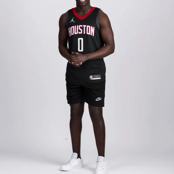Air Jordan NBA Basketball Sports Jersey SW Fan Edition 20-21 Season Rockets Version Westbrook 0 Black CV9478-010 | ICNY SPORT - Image 3