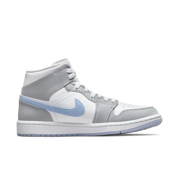 (WMNS) Air Jordan 1 Mid 'Wolf Grey Aluminum' BQ6472-105 | ICNY SPORT - Image 2