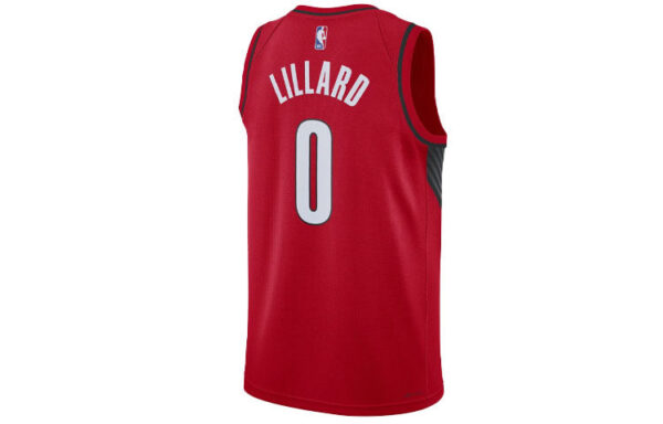 Men's Air Jordan NBA Sports Basketball SW Fan Edition 20 Season Portland Trail Blazers . Lillard No. 0 Red Jersey CV9492-657 | ICNY SPORT - Image 3