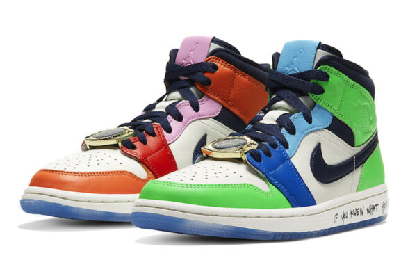 (WMNS) Air Jordan 1 Mid X Melody Ehsani 'Fearless' CQ7629-100 | ICNY SPORT - Image 3