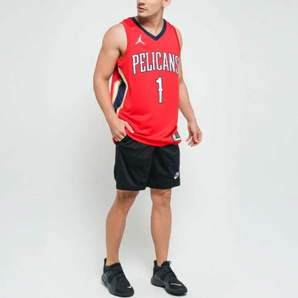 Air Jordan NBA Zion Williamson New Orleans Pelicans 2020/21 Fan Edition Jersey #1 CV9486-660 | ICNY SPORT - Image 3