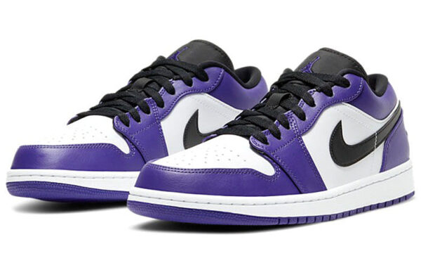 Air Jordan 1 Low 'Court Purple White' 553558-500 | ICNY SPORT - Image 3