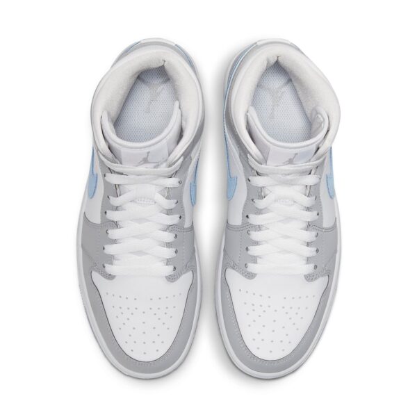 (WMNS) Air Jordan 1 Mid 'Wolf Grey Aluminum' BQ6472-105 | ICNY SPORT - Image 4