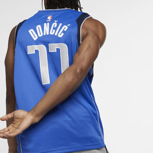 Nike NBA Jersey Luka Doncic Basketball Jersey/Vest SW Fan Edition Team Limited Mavericks No. 77 Blue 864469-487 | ICNY SPORT - Image 4
