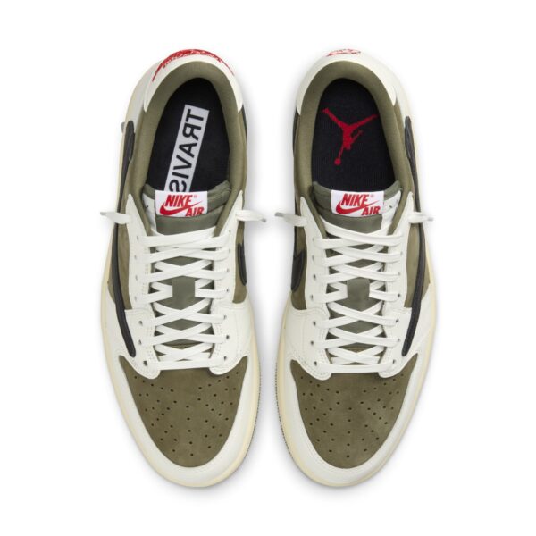 Air Jordan 1 Retro Low OG SP X Travis Scott 'Medium Olive' DM7866-200 - Image 4