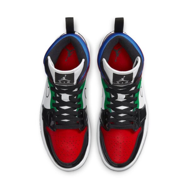 (WMNS) Air Jordan 1 Mid SE 'Black White Multi-Color' DB5454-001 | ICNY SPORT - Image 4