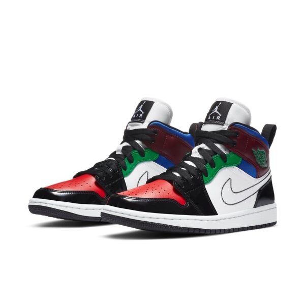 (WMNS) Air Jordan 1 Mid SE 'Black White Multi-Color' DB5454-001 | ICNY SPORT - Image 3