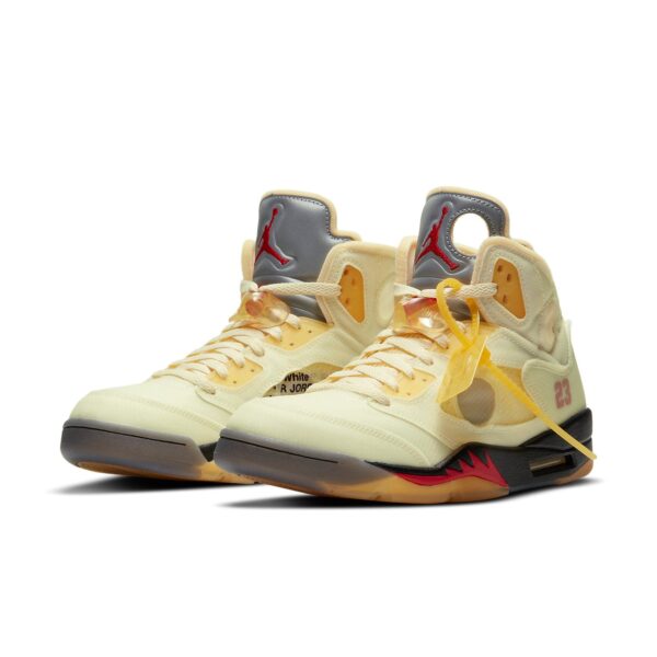 Air Jordan 5 X Off-White SP 'Sail' DH8565-100 | ICNY SPORT - Image 3