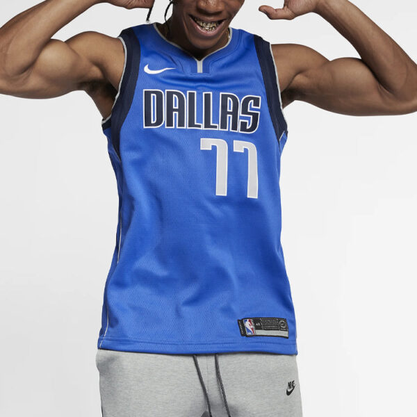 Nike NBA Jersey Luka Doncic Basketball Jersey/Vest SW Fan Edition Team Limited Mavericks No. 77 Blue 864469-487 | ICNY SPORT - Image 5