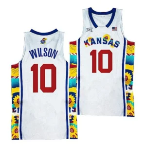 Men's Ochai Agbaji #30 Kansas Jayhawks Jersey – Customize by name and number