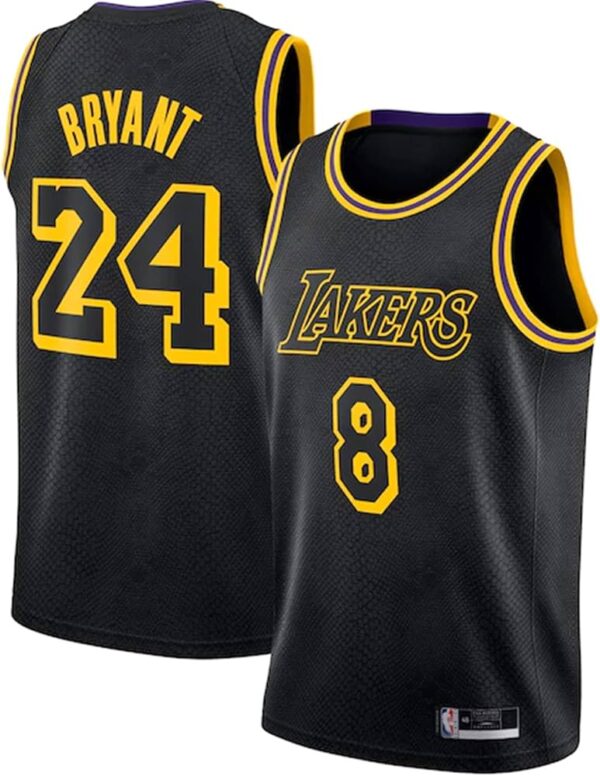 Men’s Kobe Bryant #8 Lakers Jersey – Black 8.24 Mamba Day Special Edition | Limited Tribute Basketball Jersey - Image 6