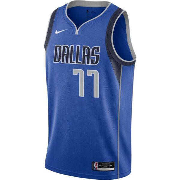 Luka Dončić #77 – Dallas Mavericks Nike Swingman Jersey – Icon Edition (Royal Blue) - Image 3
