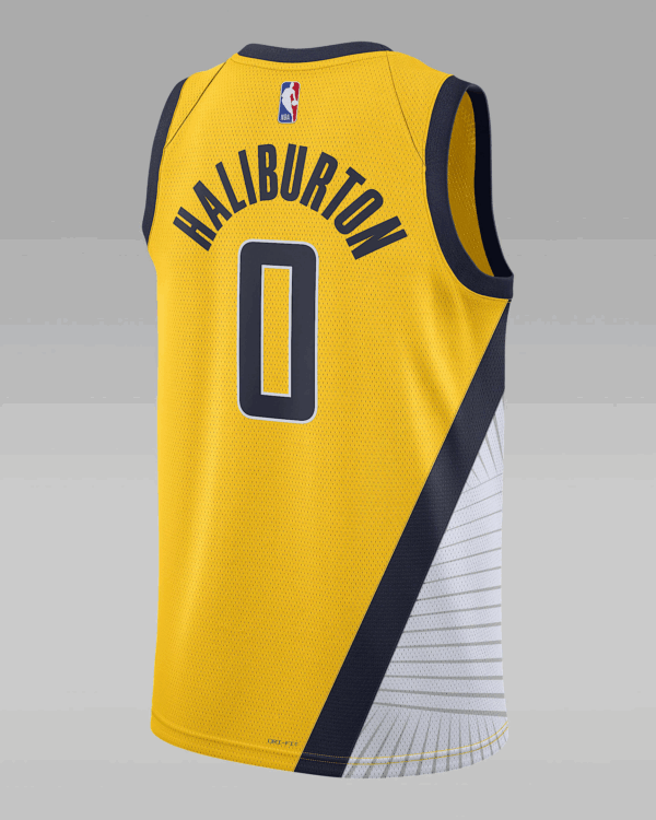 Ben Sheppard #26 – Indiana Pacers 2023 Draft Statement Edition Jersey – Yellow (Stitched) - Image 4