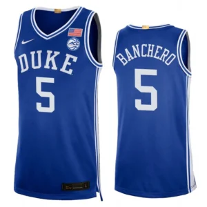 Men’s Paolo Banchero #5 Duke Blue Devils Jersey – 2021-22 NCAA Black Limited Edition | College Basketball Jersey