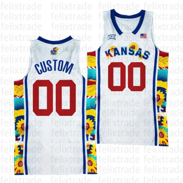 Men's Ochai Agbaji #30 Kansas Jayhawks Jersey – Customize by name and number - Image 5