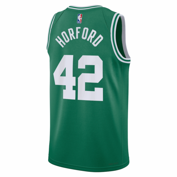 Boston Celtics 42 Al Horford Kelly Green 2024 Finals Champions Icon Edition Stitched Basketball Jersey - Image 4