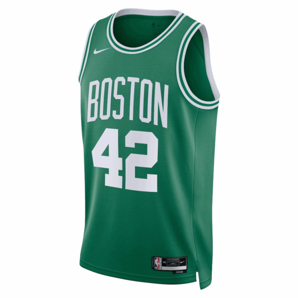 Boston Celtics 42 Al Horford Kelly Green 2024 Finals Champions Icon Edition Stitched Basketball Jersey - Image 3