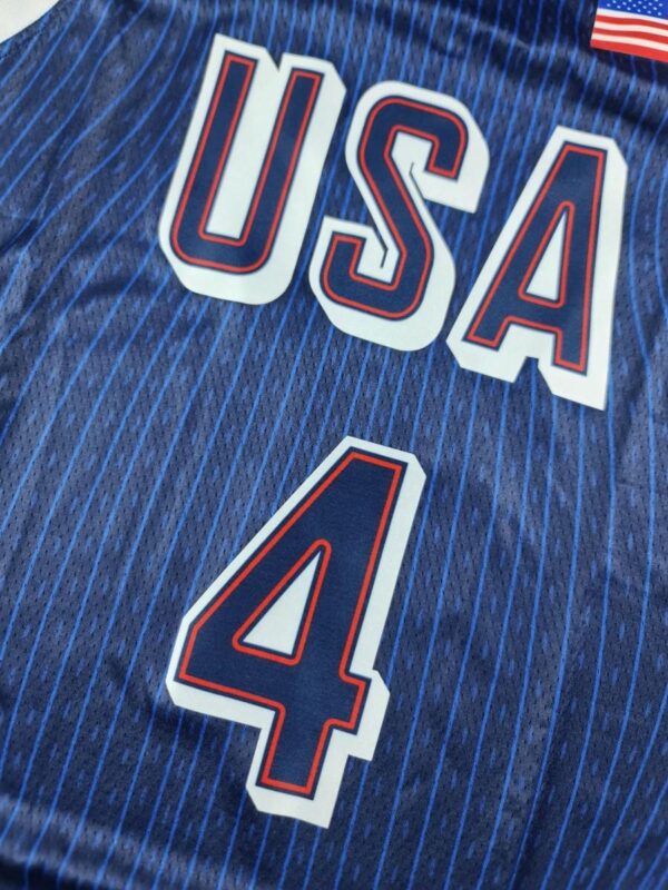 Stephen Curry #4 – Team USA Basketball 2024 Olympics Jersey – Navy (Stitched Version) - Image 3