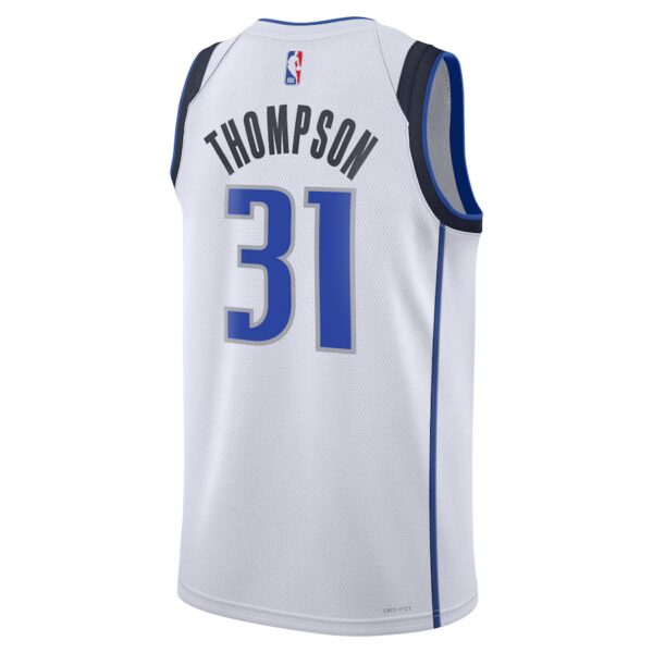 Unisex Klay Thompson #31 Dallas Mavericks Jersey – Nike Association Edition White | Swingman NBA Basketball Jersey - Image 2