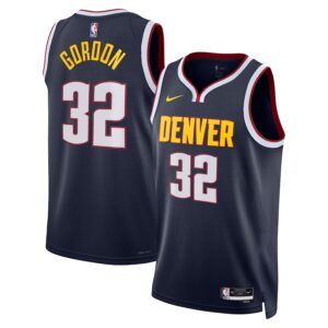 Men’s Aaron Gordon #32 Denver Nuggets Jersey – 2024 Icon Edition Navy | Stitched NBA Basketball Jersey