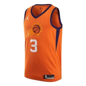 Men's Air Jordan NBA Retro Basketball Jersey/Vest SW Fan Edition 20 Season Knicks Phoenix Suns Paul No. 3 Orange CV9491-848 | ICNY SPORT