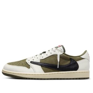 Air Jordan 1 Retro Low OG SP X Travis Scott 'Medium Olive' DM7866-200 | ICNY SPORT