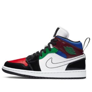 (WMNS) Air Jordan 1 Mid SE 'Black White Multi-Color' DB5454-001 | ICNY SPORT