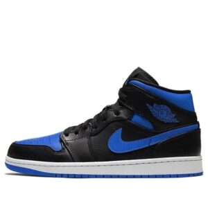 Air Jordan 1 Mid 'Black Hyper Royal' 554724-068 | ICNY SPORT