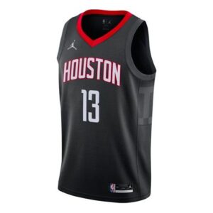 Air Jordan NBA SW Fan Edition 20-21 Season Houston Rockets LeBron James 13 Sports Basketball Jersey Black CV9478-016 | ICNY SPORT