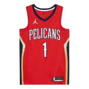 Air Jordan NBA Zion Williamson New Orleans Pelicans 2020/21 Fan Edition Jersey #1 CV9486-660 | ICNY SPORT