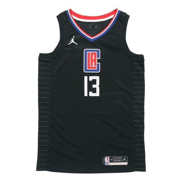 Air Jordan NBA SW Fan Edition Los Angeles Clippers Jersey 2020-21 Season George No. 13 Black CV9480-012 | ICNY SPORT