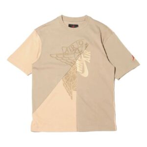 Air Jordan X Cactus Jack By Travis Scott Short-Sleeve T-Shirt 'Khaki Desert' CW3167-247 | ICNY SPORT