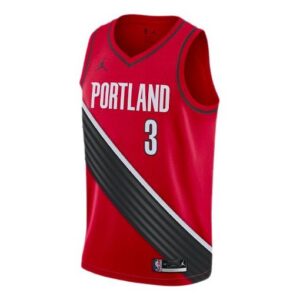 Air Jordan NBA Basketball Jersey SW Fan Edition 2020 Season Blazers McCollum No. 3 Large Red CV9492-661 | ICNY SPORT